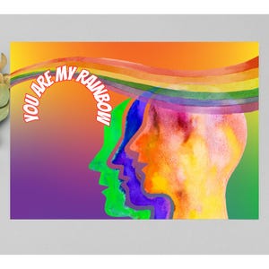 Carte LGBT Saint-Valentin, carte d'anniversaire, carte romantique de fierté pour toutes les occasions, carte pour eux, carte de couple