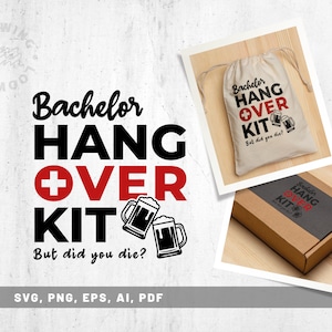 Kit de resaca de despedida de soltero PNG SVG, descarga instantánea de resaca divertida, clipart de fiesta de bodas, resaca PNG, archivo de corte, Cricut, sublimación