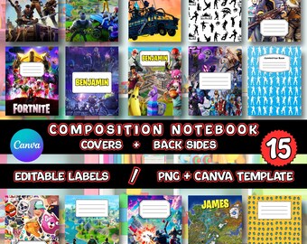 40 Princess Composition Notebook Covers Bundle, Printable Back to ...