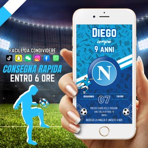 Convite Digital Futebol, Convite Time de Futebol, Convite Aniversário Futebol, Convite Aniversário Menino ou Menina, Convite Tema Futebol Italiano
