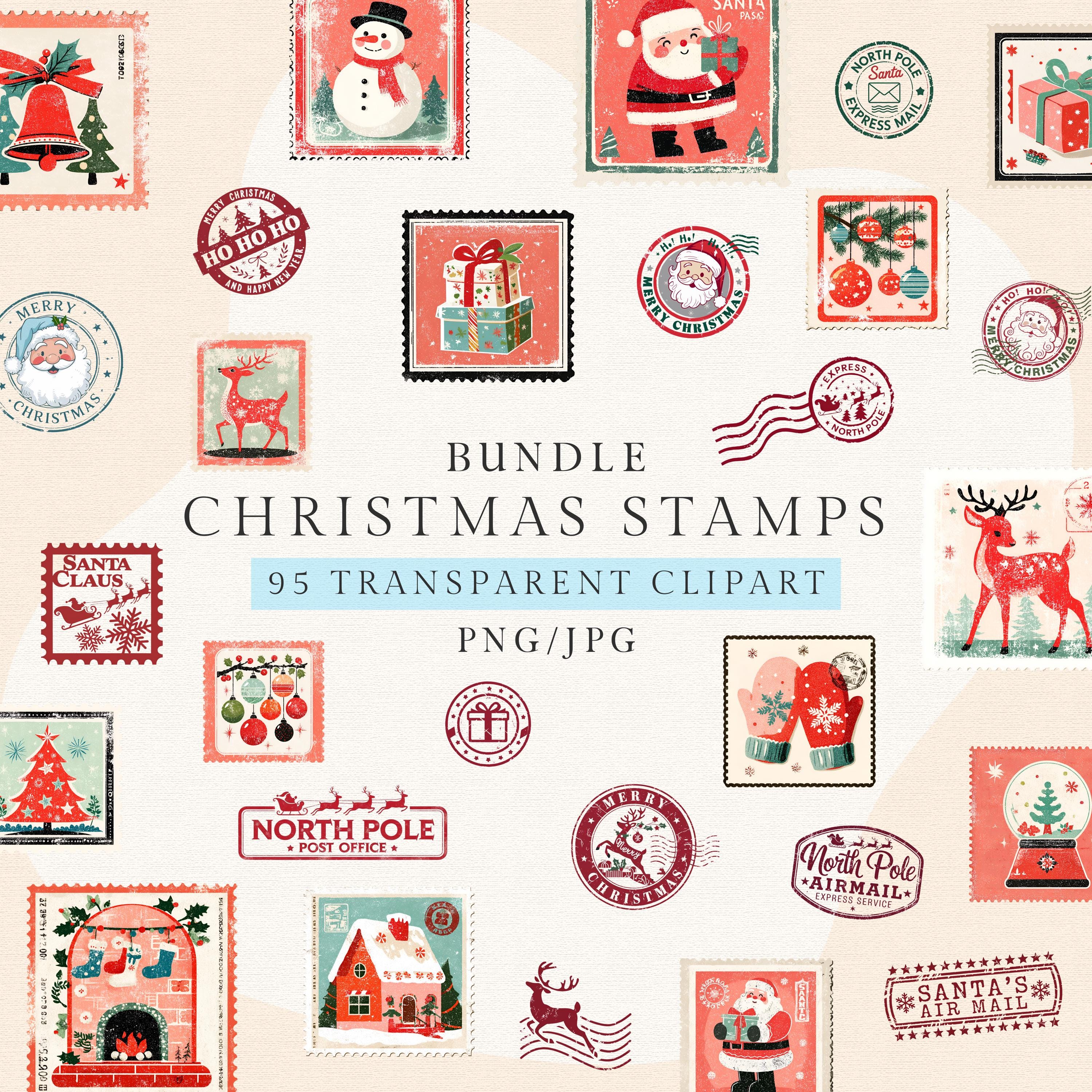Transparenter Stempel "Merry Christmas" – Für Grußkarten, Scrapbooking & Bastelarbeiten