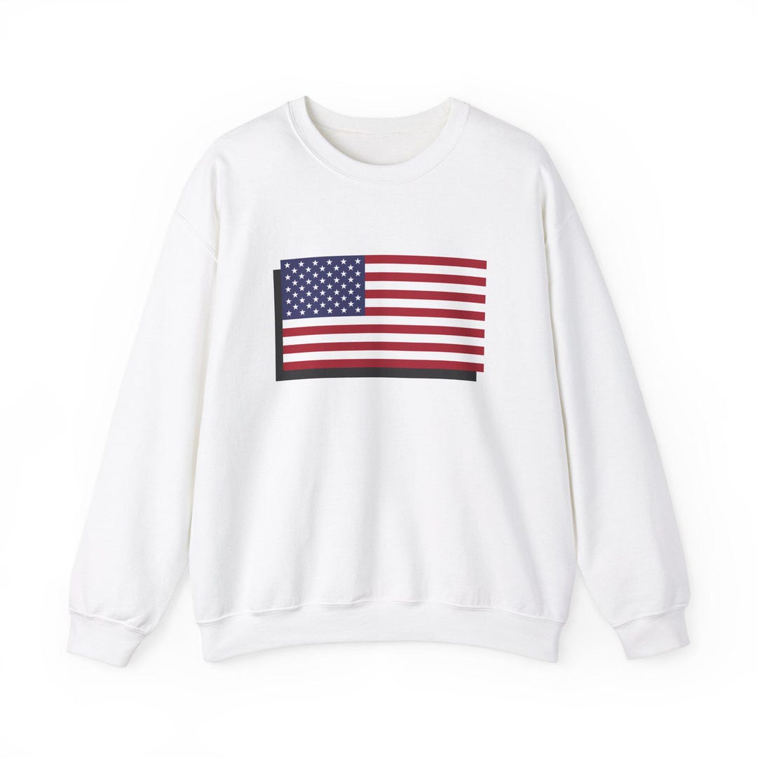 Flag Graphic Short Sleeve Sweater Top main image 0