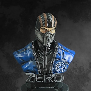 Sub-Zero Mortal Kombat Bust Statue Action Figure Desktop Decoration