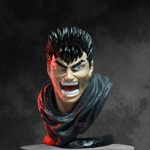Guts The Black Swordsman Berserk Bust Statue Action Figure Desktop Decoration
