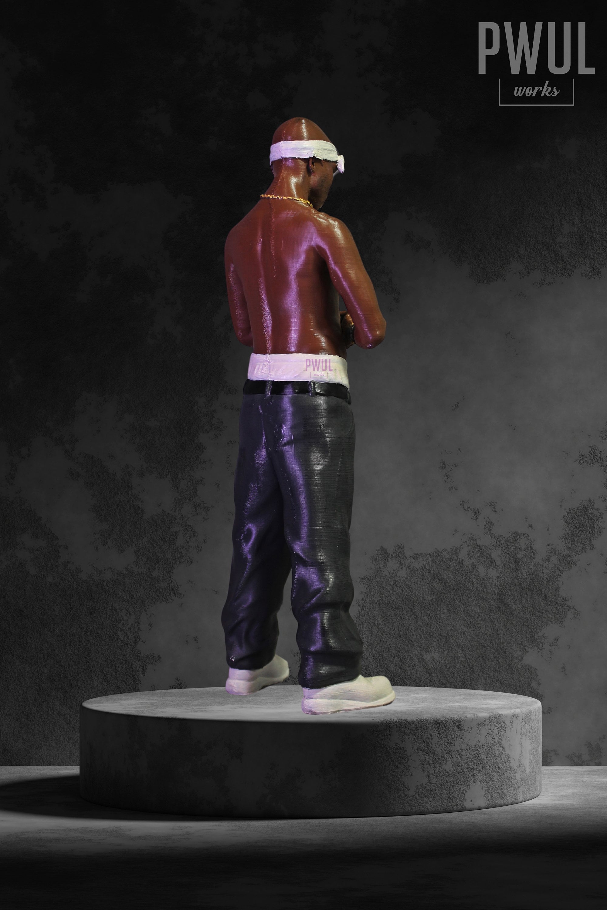 Tupac Amaru Shakur 2pac Bust Statue Action Figure Desktop