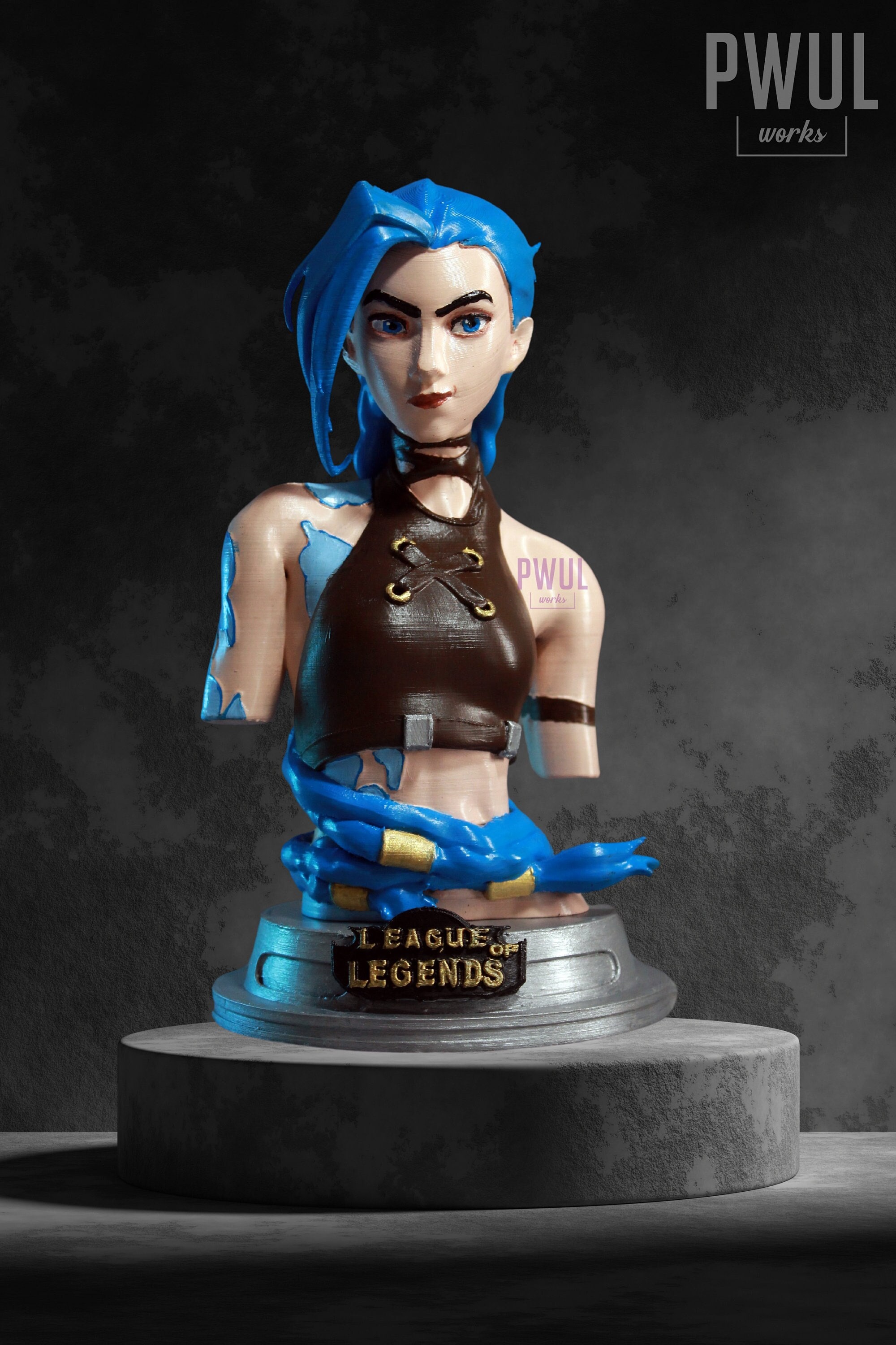 Jinx LOL Bust Action Figure Statue Desktop Decoration - Etsy