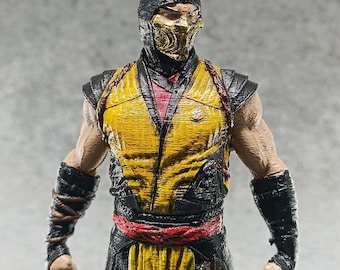Figura de Scorpion de Mortal Kombat - Estatua impresa en 3D - Decoración para sala de juegos