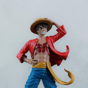 Monkey D. Luffy One Piece Statue | 25cm Hand-Painted PLA 3D Print Figure | Anime Manga Collectible | Gamer Gift