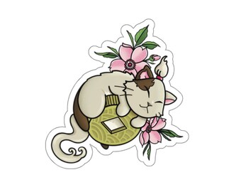 Monyan Coin Cat  SpiritTea Die-Cut Stickers