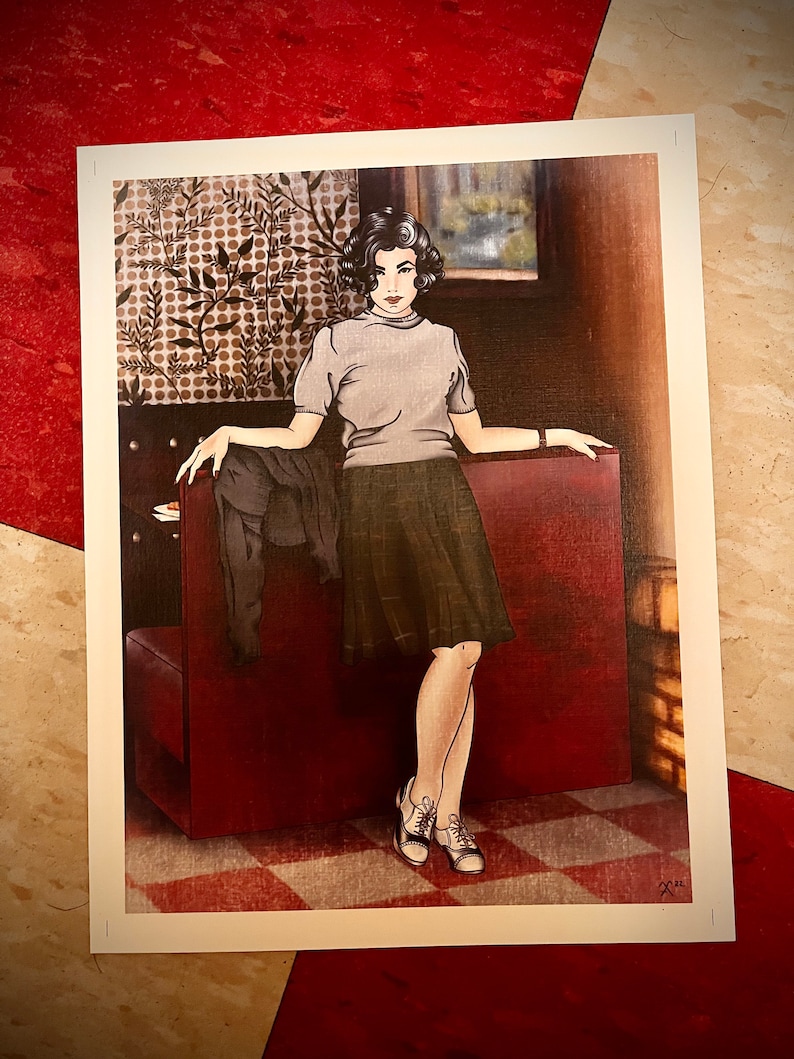 Audrey Horne Diner Print Twin Peaks image 3