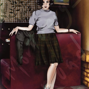 Audrey Horne Diner Print Twin Peaks image 4