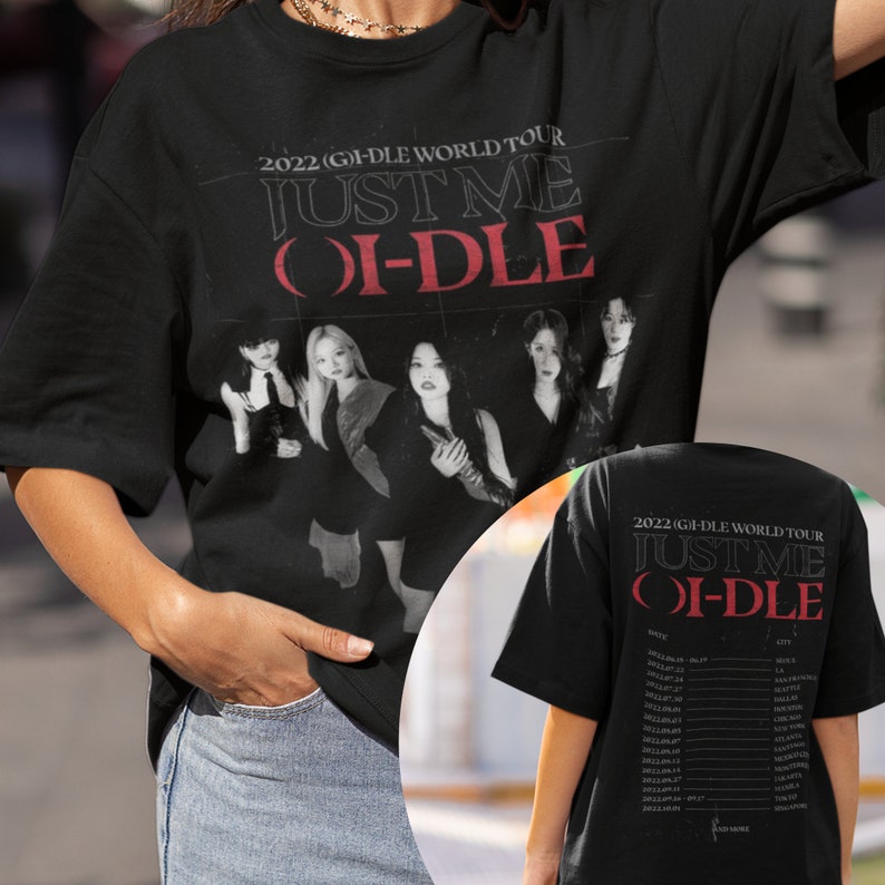 GIDLE Just Me gidle 2022 World Tour Shirt gidle Shirt Etsy Australia