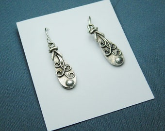 Tear drop Ethnic Silver Earrings/ Sterling silver ear wires/ Ethnic/ Bohemian Boho/ Birthday/ wife/ minimalist/ Raised design/ curls swirls