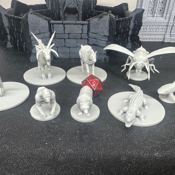 CR 1/2 druide formes sauvages miniatures imprimées en 3D