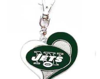 NY NEW YORK Football Charm For a Zipper Pull on a Purse Bag Jeans Wallet Backpack Jacket or Pet Cat Dog Collar Jewelry Charm Clip On