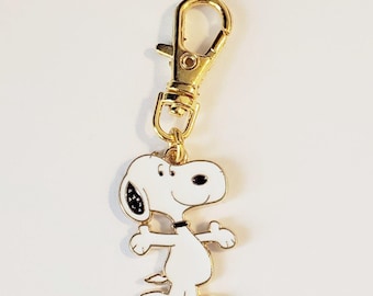 CARTOON CHARM Happy Hugs Zipper Pull for Purse Wallet Backpack Jeans Diaper Bag Jacket etc or Pet Cat Dog Collar Jewelry Clip On