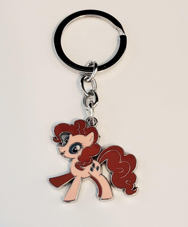 Mlp Key Rings MY LITTLE PONY Charm Pinkie Pie Character Keychain Key Chain Ring or ...