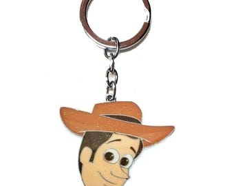 Cartoon Charm Sheriff Character Keychain Key Chain Ring or Charm for a Bag Purse Jeans Backpack Jacket Tote Bag Wallet Pet Collar Etc