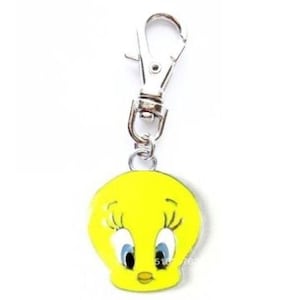 TWEETY BIRD Charm Zipper Pull Clip On for Purse Wallet Backpack Tote Diaper Bag Cosmetic Bag Cell Phone Or Pet Cat Dog Collar Jewelry