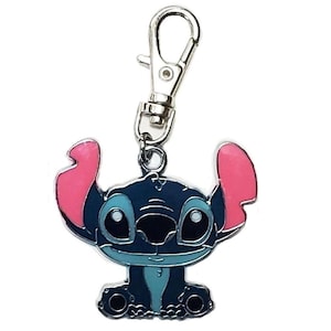 STITCH AND LILO Charm Zipper Pull for a Purse Wallet Backpack Jacket Cell Phone etc. or Pet Cat Dog Collar Jewelry Charm Clip On