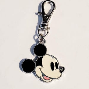 MOUSE Charm Zipper Pull Clip On Clasp for Purse Tote Diaper Bag Wallet Jacket Backpack or a SMALL Pet Dog Cat Collar Jewelry Charm