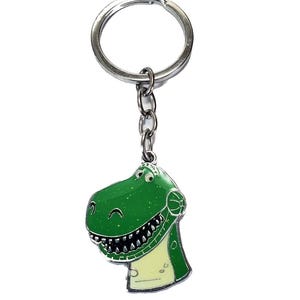 Llavero con abalorio de dinosaurio T REX, personaje de Toy Story, llavero, anillo o abalorio para bolso, mochila, chaqueta, bolso de mano, billetera, etc. Accesorio