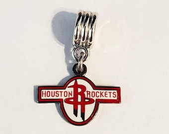 HOUSTON Basketball Charm Slider Pendant for European Bracelets Necklaces Jewelry etc Diy