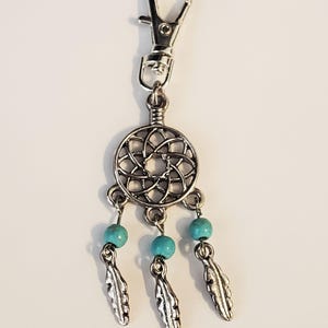 Atrapasueños Charm Atrapasueños Tirador de cremallera espiritual con clip para bolso, billetera, mochila, bolso de pañales, teléfono celular o collar para perro o gato de mascota Joyas
