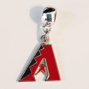 Dije deslizante y colgante de béisbol de ARIZONA para pulseras, collares, joyas, etc., estilo europeo.