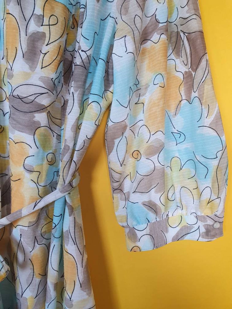 Vintage Size 20 1990s Dress by Lerose Yellow Polyester