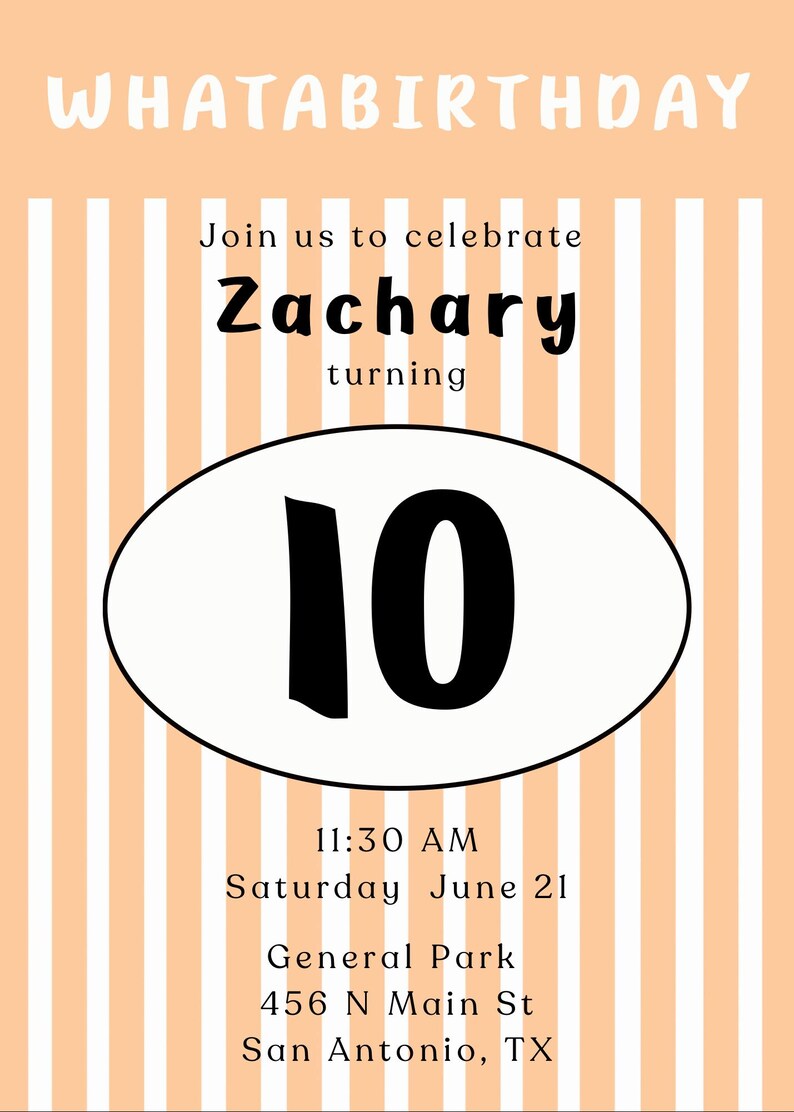 Whatabirthday, Whataburger Themed Birthday Party Invitation, Customized ...