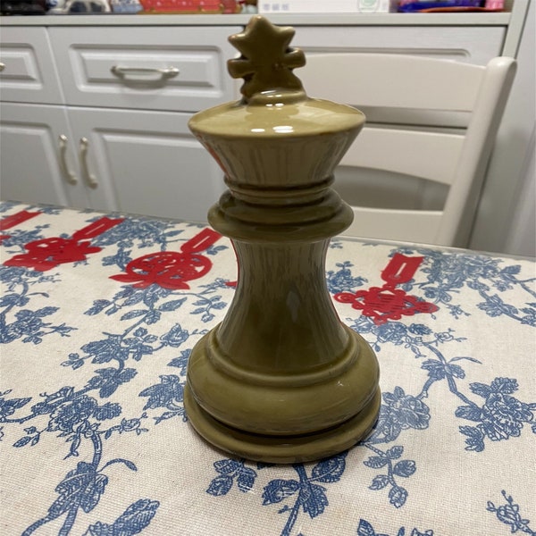 Handcrafted Ceramic Chess Set: Artistic Tabletop Decor Unique Ceramic Chessboard Sculpture Collector's Edition