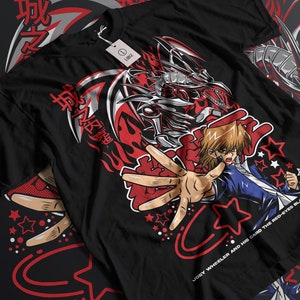 Anime Duel King T Shirt Black Unisex