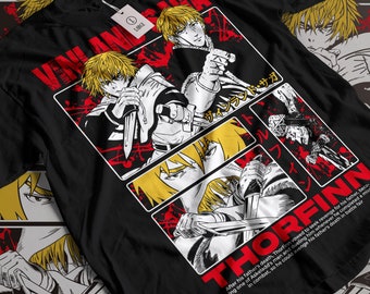 Koszulka unisex Thorfinn Son of Thors Anime, koszula Manga Viking Saga