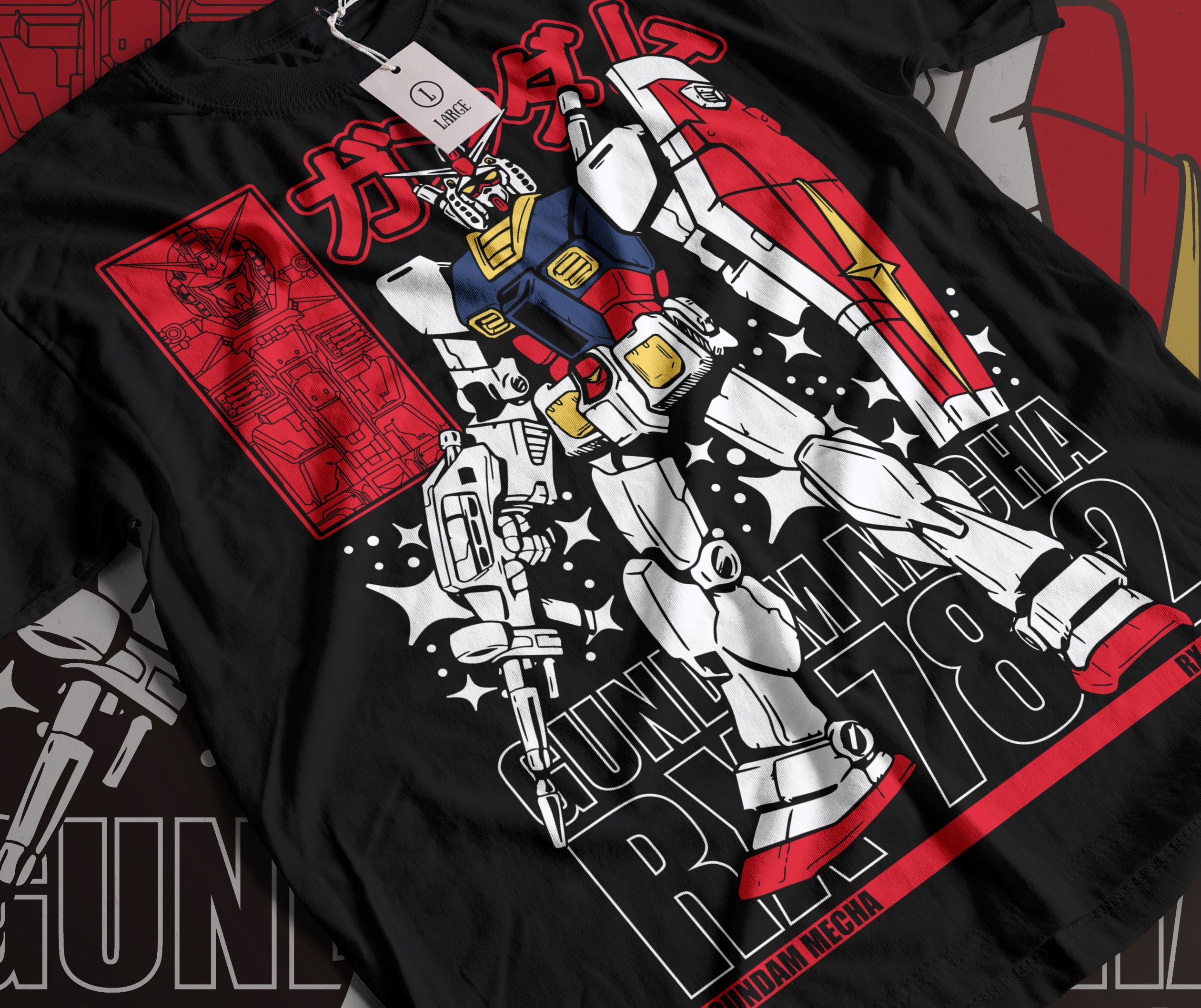 Gundam Shirt, Gundam Sweatshirt, Anime Shirt, Mobile Suit Rx