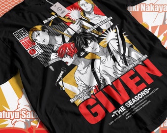 Unisex Given t shirt, Ritsuka Uenoyama shirt, Mafuyu Sato shirt, given anime sweatshirt, given anime, given gift, anime t shirt, given Shirt