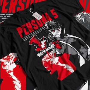 Persona 5, Goro Akechi, Shin Megami Tensei, Game Gift, Gaming Shirt, Anime T-Shirt, Manga Shirt, Gift for Gamer,Online Gamer Gift Video Game