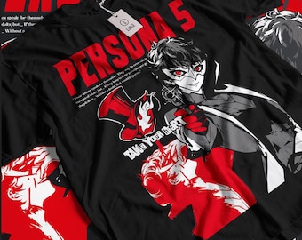 Persona 5, Goro Akechi, Shin Megami Tensei, Game Gift, Gaming Shirt, Anime T-Shirt, Manga Shirt, Gift for Gamer,Online Gamer Gift Video Game