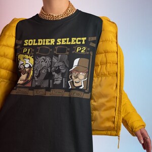 T-shirt con selezione del personaggio di Metal Slug 4