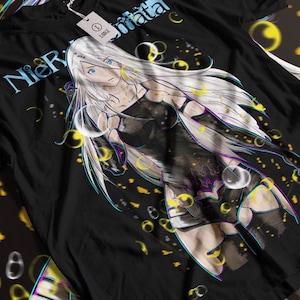 Unisex Nier 2B Gaming Waifu T-Shirt, Japanese Anime Videogame Shirt