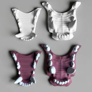 Fursuit Canine Jawset 3D-printed PLA
