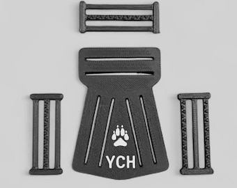 Mask & Fursuit Headstrap | 1.5 Inch Width, Three Way Plastic Assembly