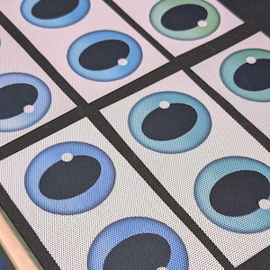 Fursuit eyes - 12 Colors // Sublimated PVC mesh