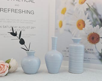 Handmade Light Purple Small Ceramic Vase: Warming Home Accent