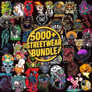 5000+ Latest Streetwear Bundle |PNG,AI,SVG| Tshirt Bundle | T-Shirt Print Design | Hip Hop T-Shirt | Pop Culture | T-Shirt Pod Design