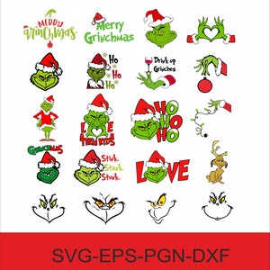 Christmas svg Bundle, Merry Grinchmas svg, Christmas cricut, svg for cricut, svg cut files, digital files, Instant Download,png, svg,eps,dxf