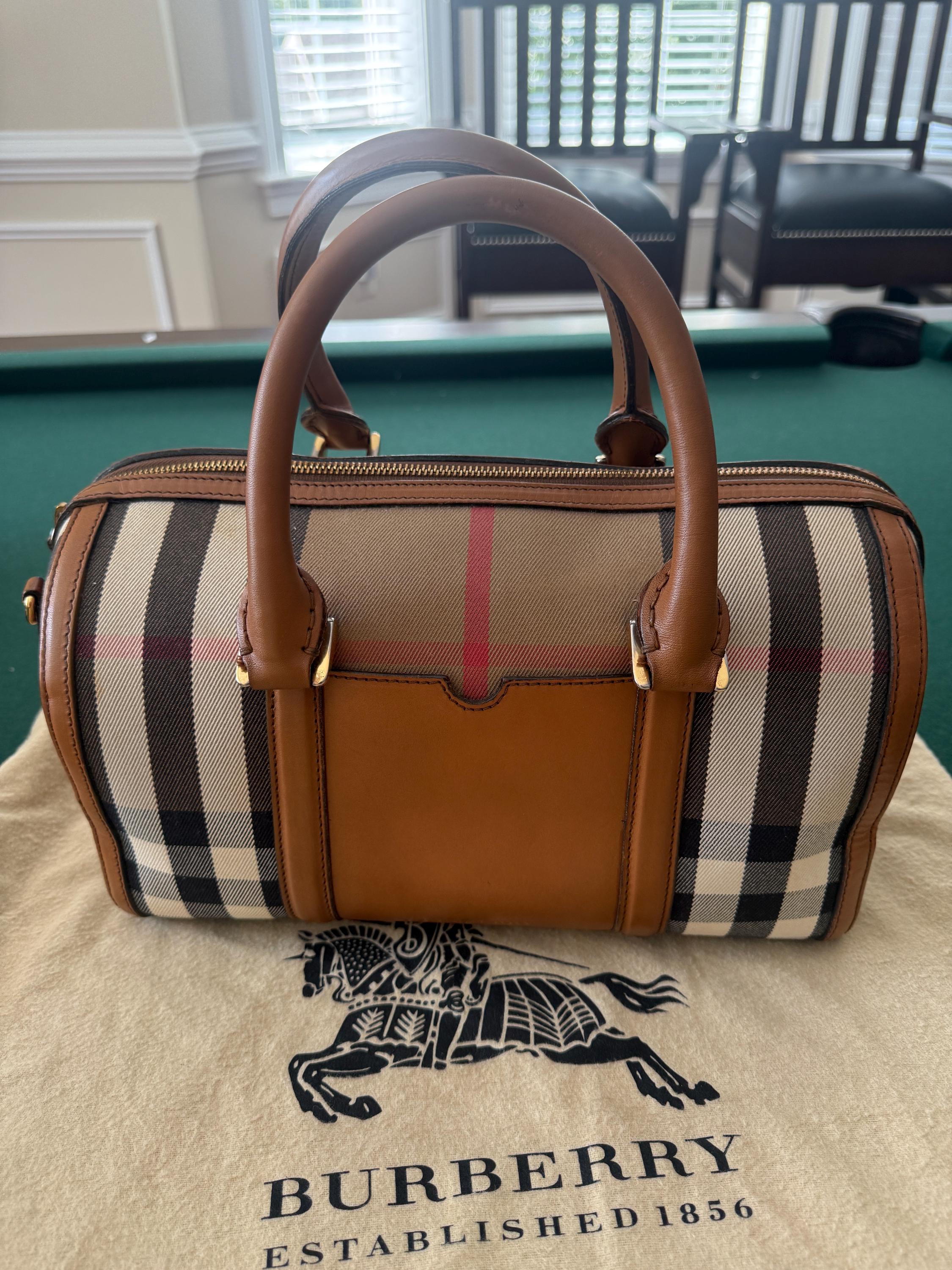 Burberry モノグラム ボストンバッグ Burberry Boston Bag - Etsy