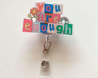 Cute Badge Reel | Retractable ID Holder | Gift | Epoxy Acrylic