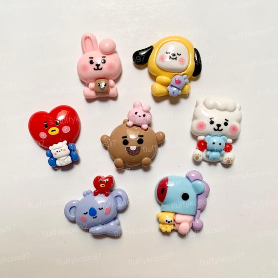 14 PCS Charm | Cooky Chimmy Koya Tata Mang Shooky RJ BTS - Etsy