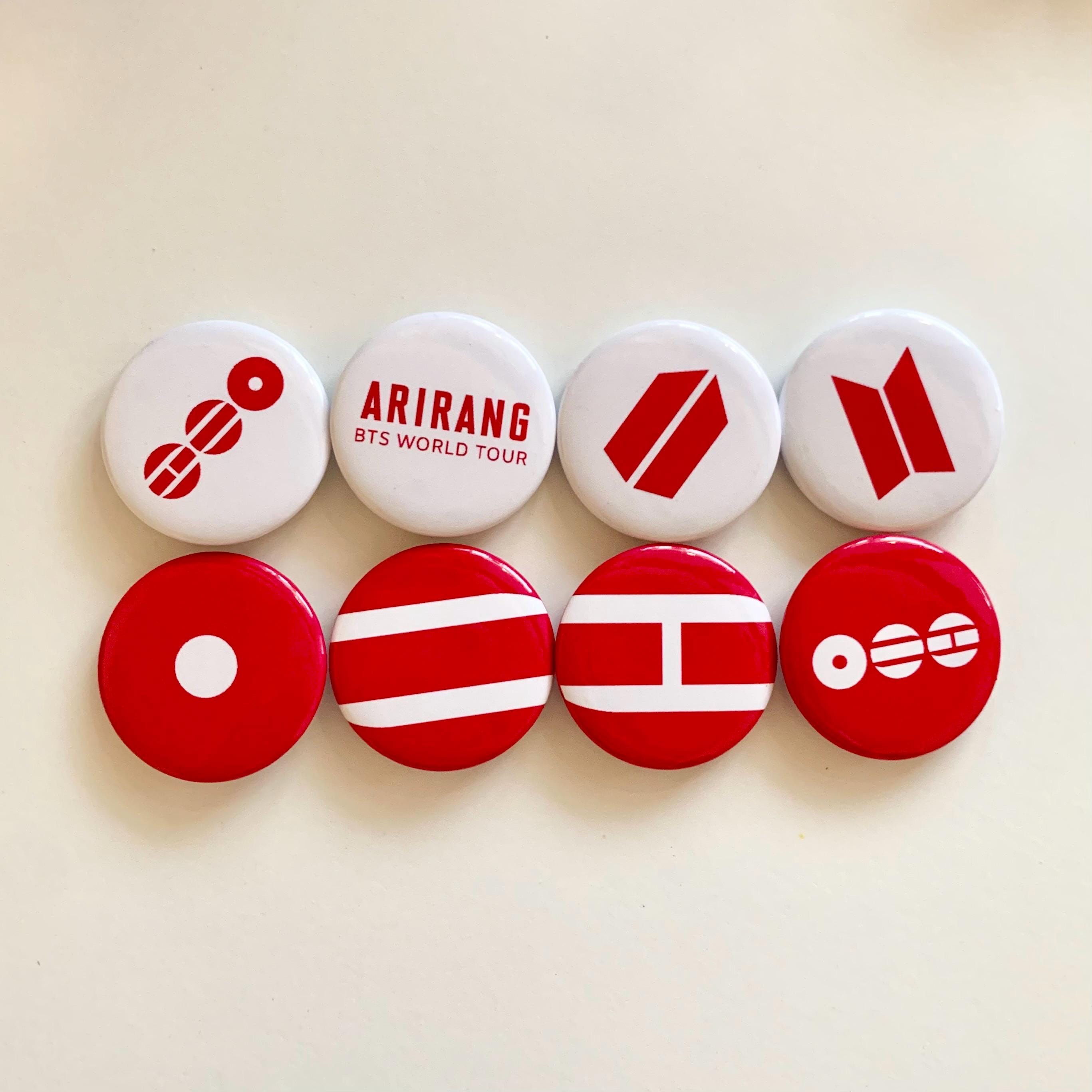 BTS Inspired Arirang Mini Pin Badge Set | Arirang Buttons for